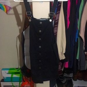 black overall dress size extra small